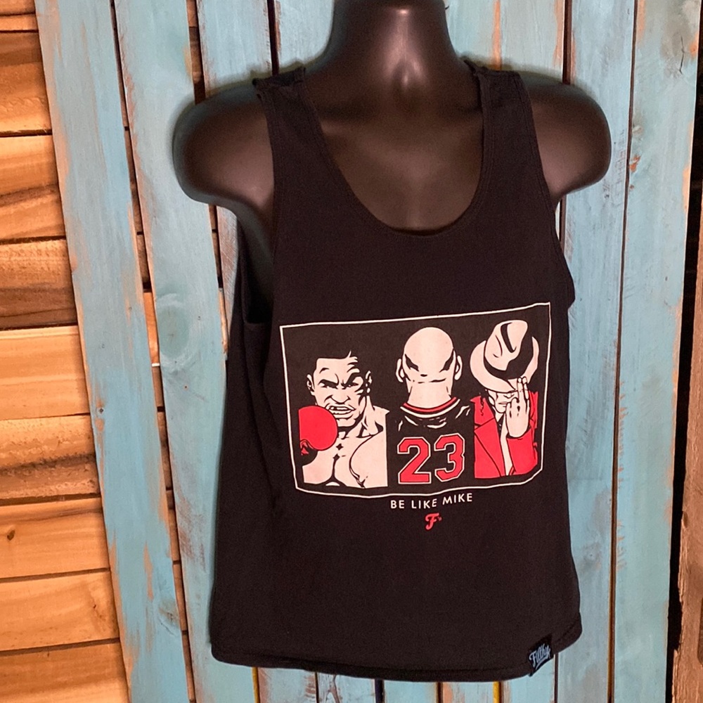 Filthy Dripped Be Like Mike black tank top size medium Tyson Jordan Jackson
